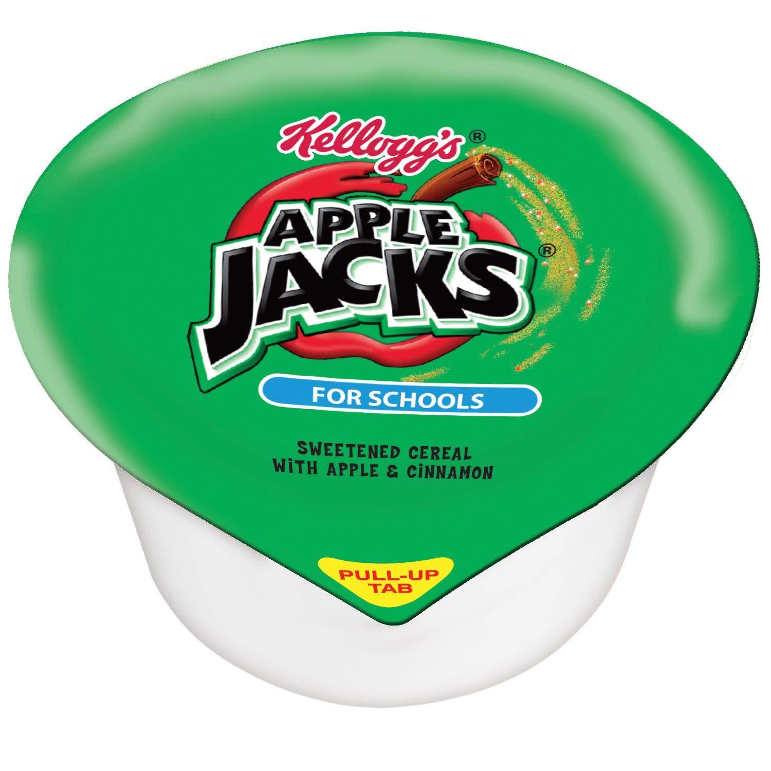 Apple Jacks Kellogg's Apple Jacks Reduced Sugar Cereal Bowl, 1 Ounce (Pack of 96)