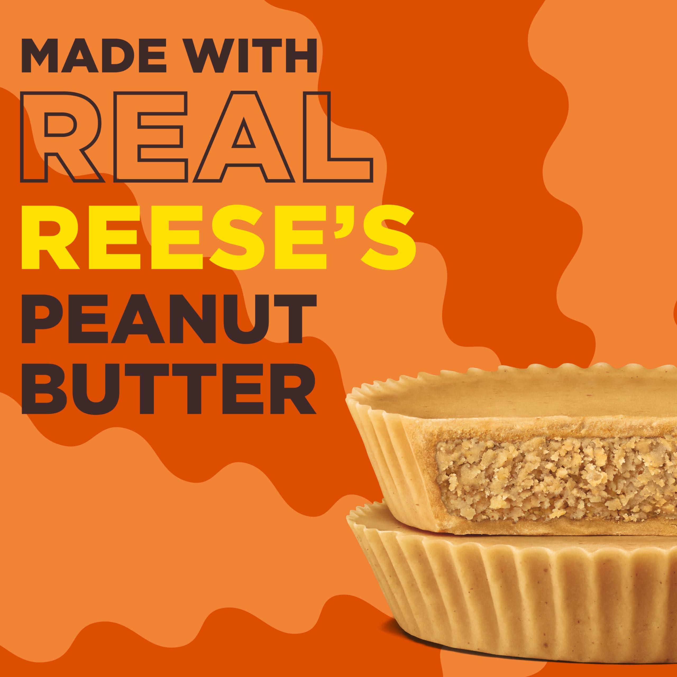 Reese\'s REESES PUFFS Peanut Butter Lovers Breakfast Cereal, Made with Whole Grain and Real REESES Peanut Butter, Family Size, 19.7 oz