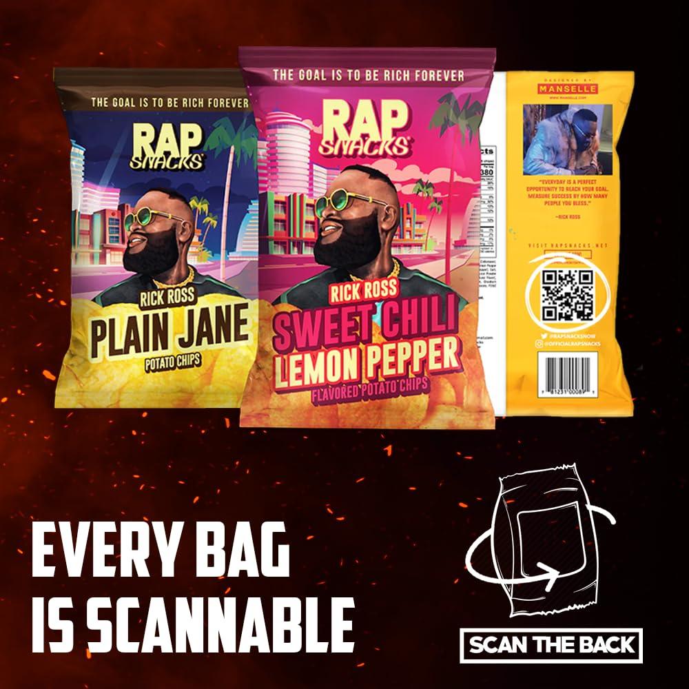 RAP SNACKS Rap Snacks Migos Sour Cream with a Dab of Ranch Potato Chips 2.5 Oz Bags - Pack of 12