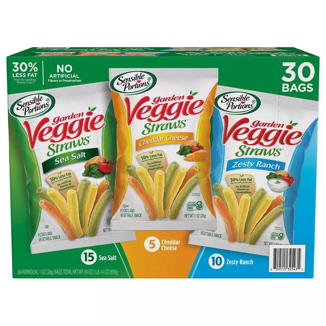 Sensible Portions Sensible Portions Veggie Straws Variety Pack 30ct
