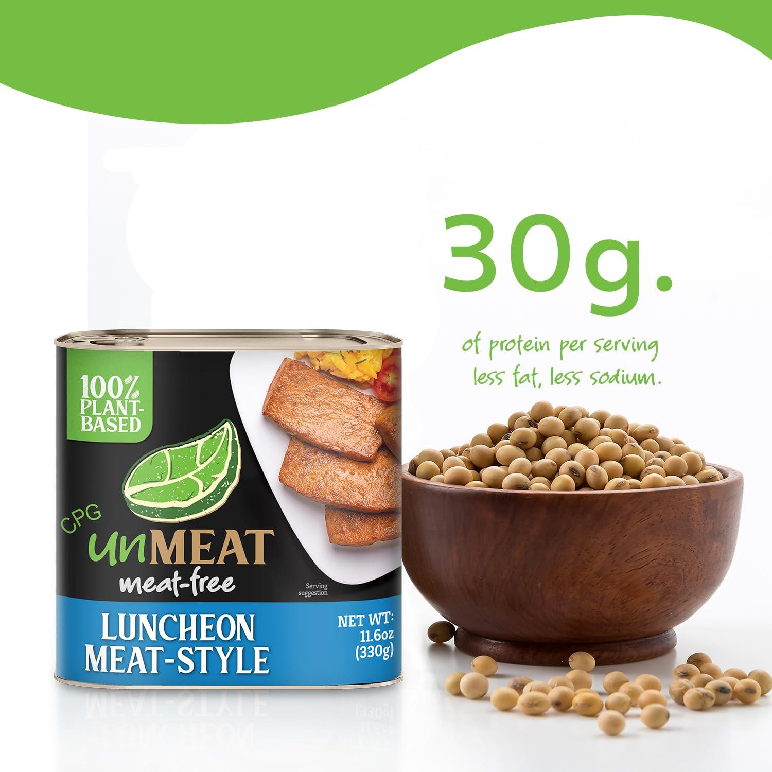 Unmeat unMEAT Plant Based Meat | Easy to Prepare Plant Based Protein | Vegan Meat with Less Calories, Luncheon Meat Style, 11.6 Oz (Pack of 1)