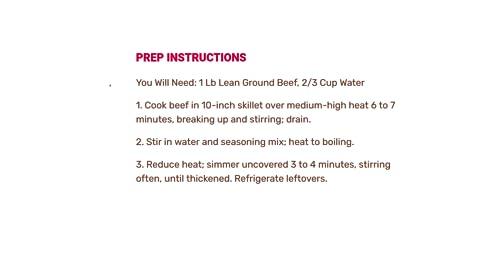 Old El Paso Old El Paso Taco Seasoning Mix, Original Flavor, 1 oz.
