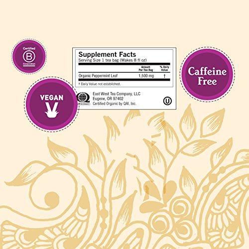 Yogi Yogi Tea Purely Peppermint Tea - 16 Tea Bags per Pack (4 Packs) - Caffeine-Free, Organic Peppermint Tea Bags - Offers Digestive Support - Made from Organic Peppermint Leaves