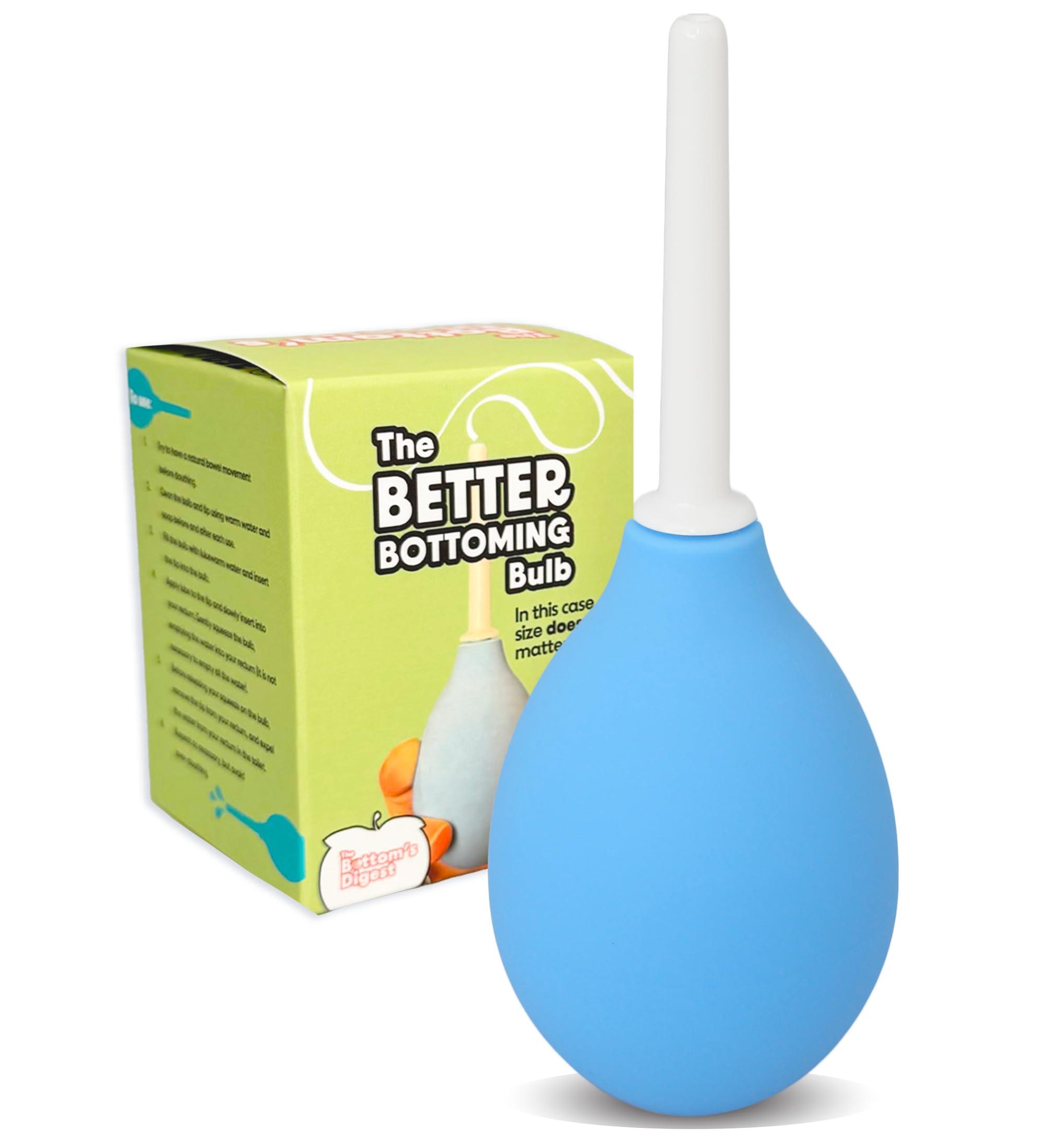 The Bottom\'s Digest Bottoms Digest Enema Bulb 3.0-oz Anal Douche with Easy-Clean 6-cm White Tip for Men & Women