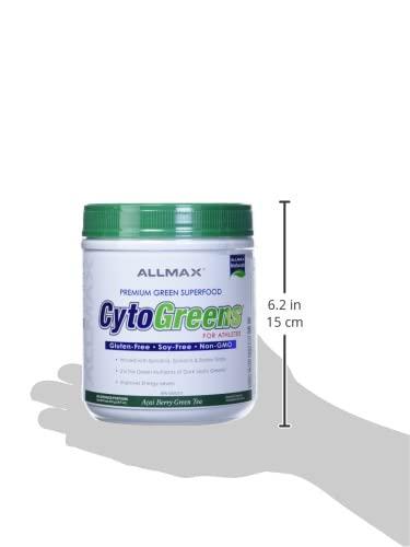 ALLMAX Nutrition ALLMAX Nutrition - Cytogreens Super Greens Powder, Infused with Spirulina, Spinach & Barley Grass, Supports Immune & Digestive Health, Gluten Free & Vegan, 60 Servings (Acai Berry Green Tea)