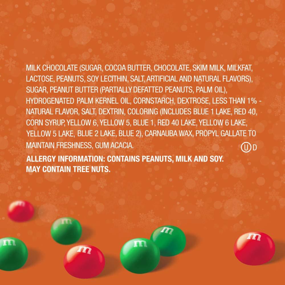 M&M'S M&M'S Peanut Butter Chocolate Christmas Candy, 10-Ounce Bag
