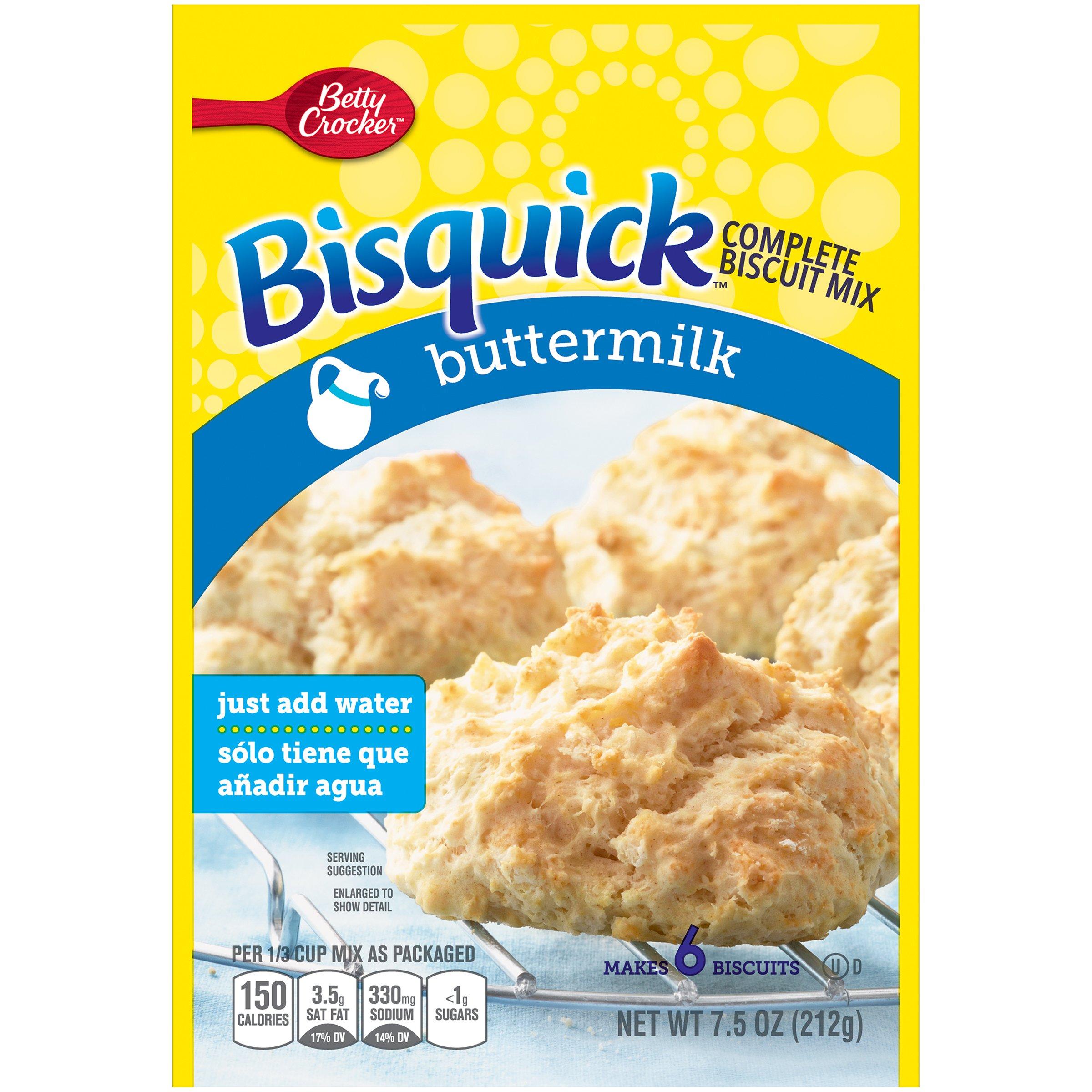Bisquick Betty Crocker Bisquick Complete Buttermilk Biscuit Mix, Just Add Water, 7.5 oz.