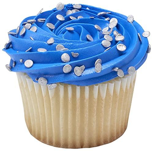 DecoPac DECOPAC Confetti Silver Quins Sprinkles, 1.21 lb