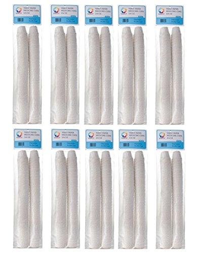 Vakly Disposable Paper Souffle Medicine Cups 3/4 oz [Pack of 2500] – (0.75 Ounce) Small Cups for Medication Distribution, Pills, Tasting, Condiments, Food and Dessert Serving