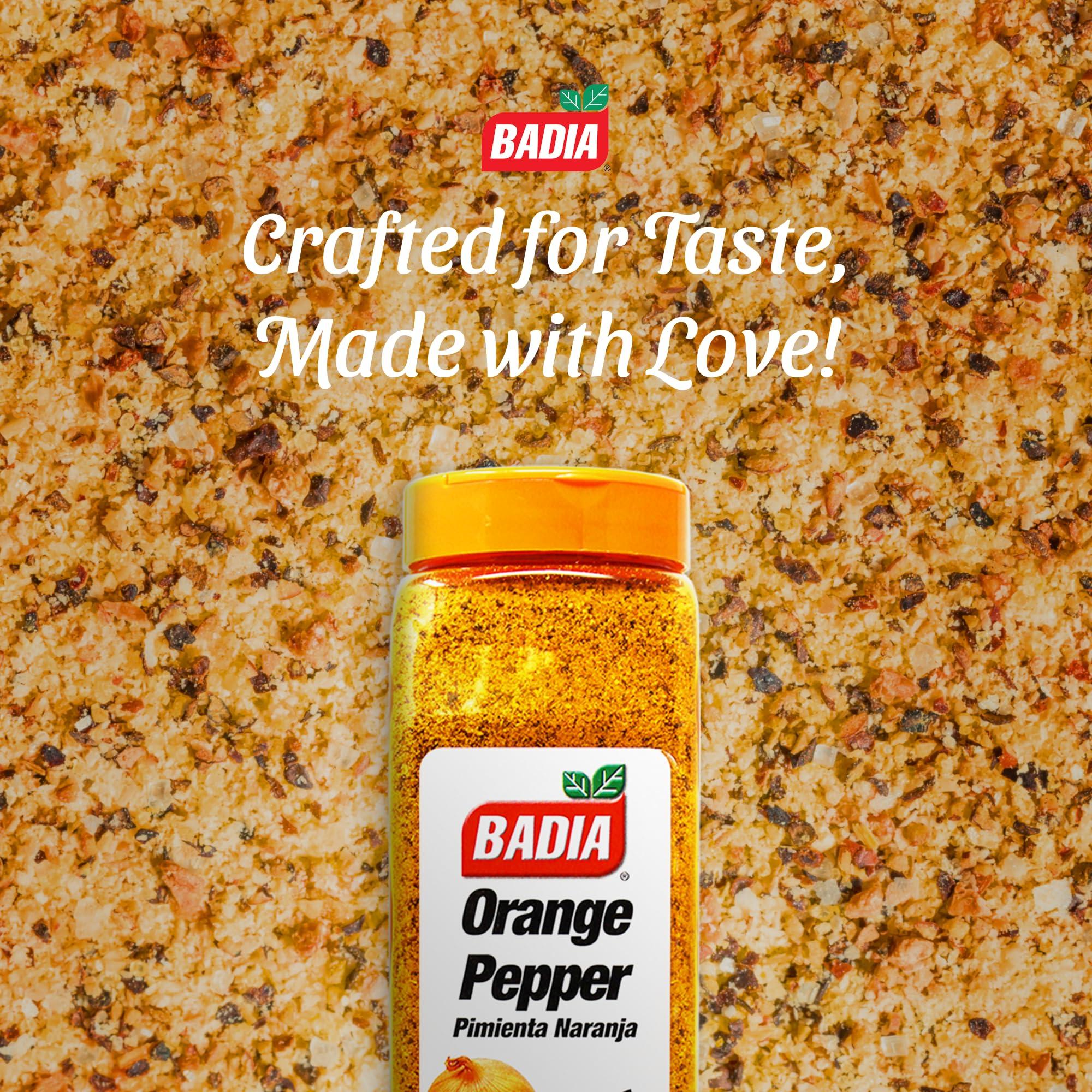 Badia Badia Orange Pepper Seasoning, 26 oz - Pepper, Garlic & Onion, Zesty Citrus Blend for Chicken, Seafood & Vegetables
