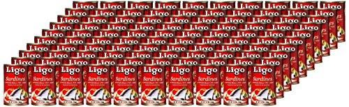 LIGO Ligo Sardines in Tomato Sauce with Chili Added, 5.5 Ounce (Pack of 100)