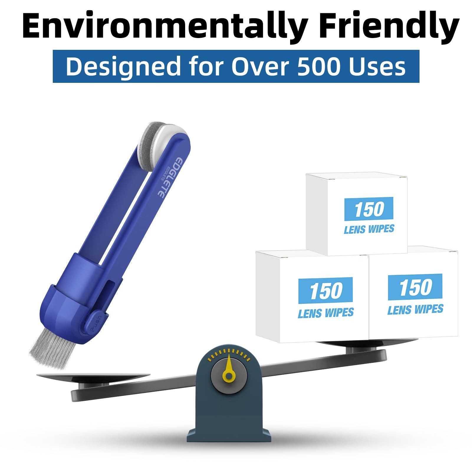 Edglete Glasses Cleaner Eyeglass Cleaning Kit, Lens Cleaners Spray with Microfiber Cloth, Portable Glasses Cleaning Kit for Travel, Safe Eyeglasses Cleaner Tool, No Streaks Scratch