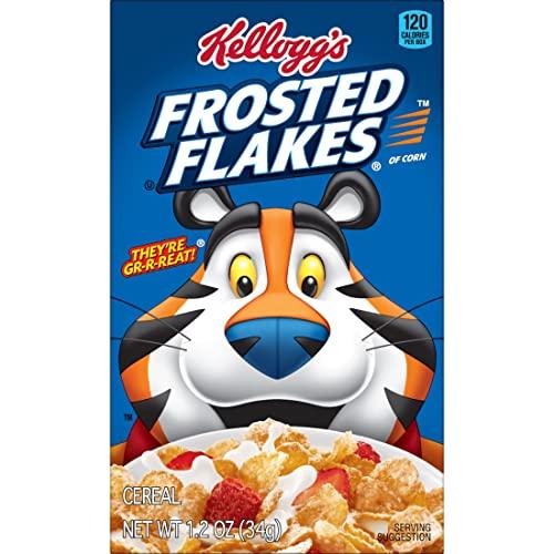 Frosted Flakes Kellogg\'s Frosted Flakes Breakfast Cereal, 8 Vitamins and Minerals, Kids Snacks, Original (70 boxes)