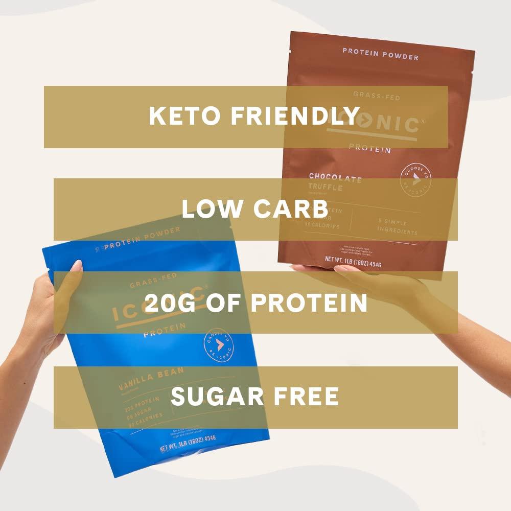 ICONIC ICONIC Protein Powder Bundle, Sugar Free Protein Powder and Low Carb Protein Shakes