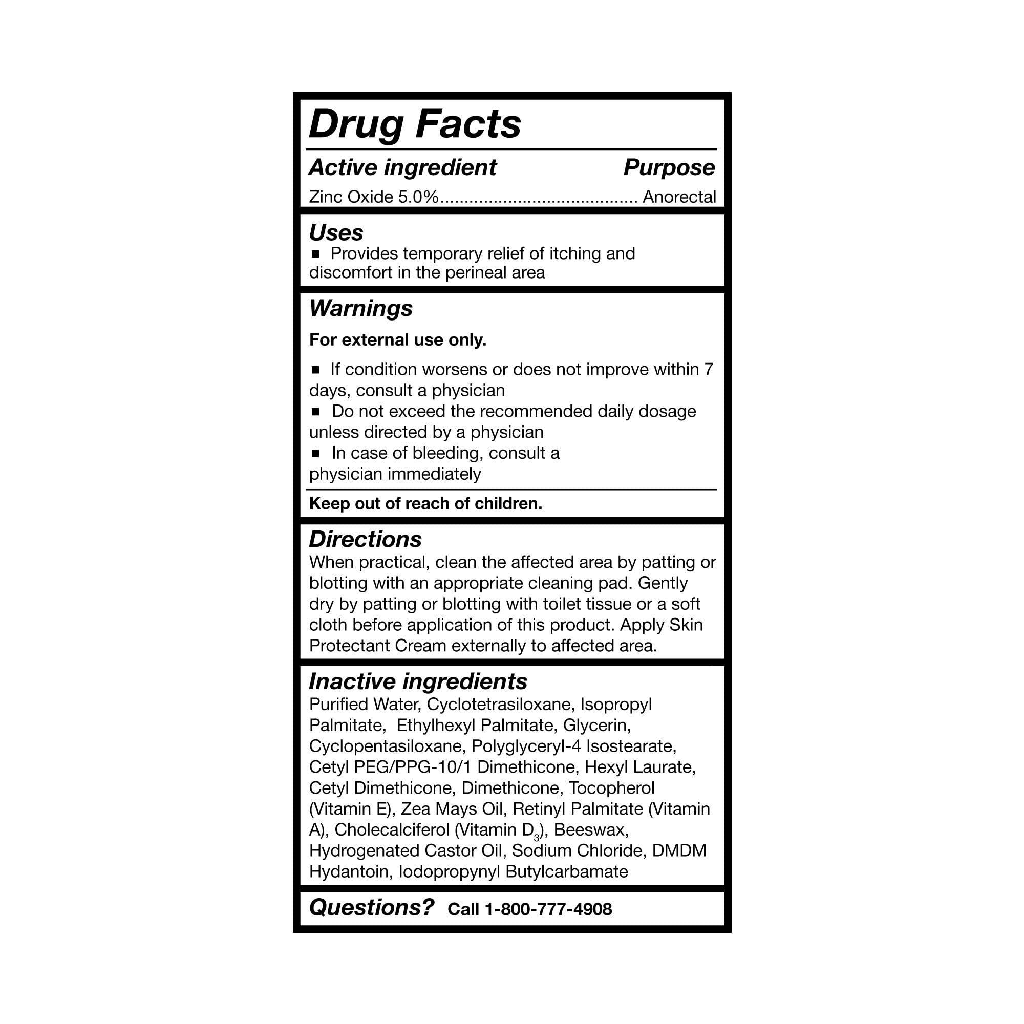 McKesson McKesson Vitamin A & D Skin Protectant Cream with Zinc Oxide - Incontinence Barrier Cream, Diaper Rash, Healing Dry and Cracked Skin - 6 oz, 24 Count