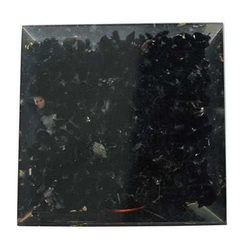 Natural Crystal Tourmaline Crystal Orgone Pyramid EMF Protection Meditation Energy Generator