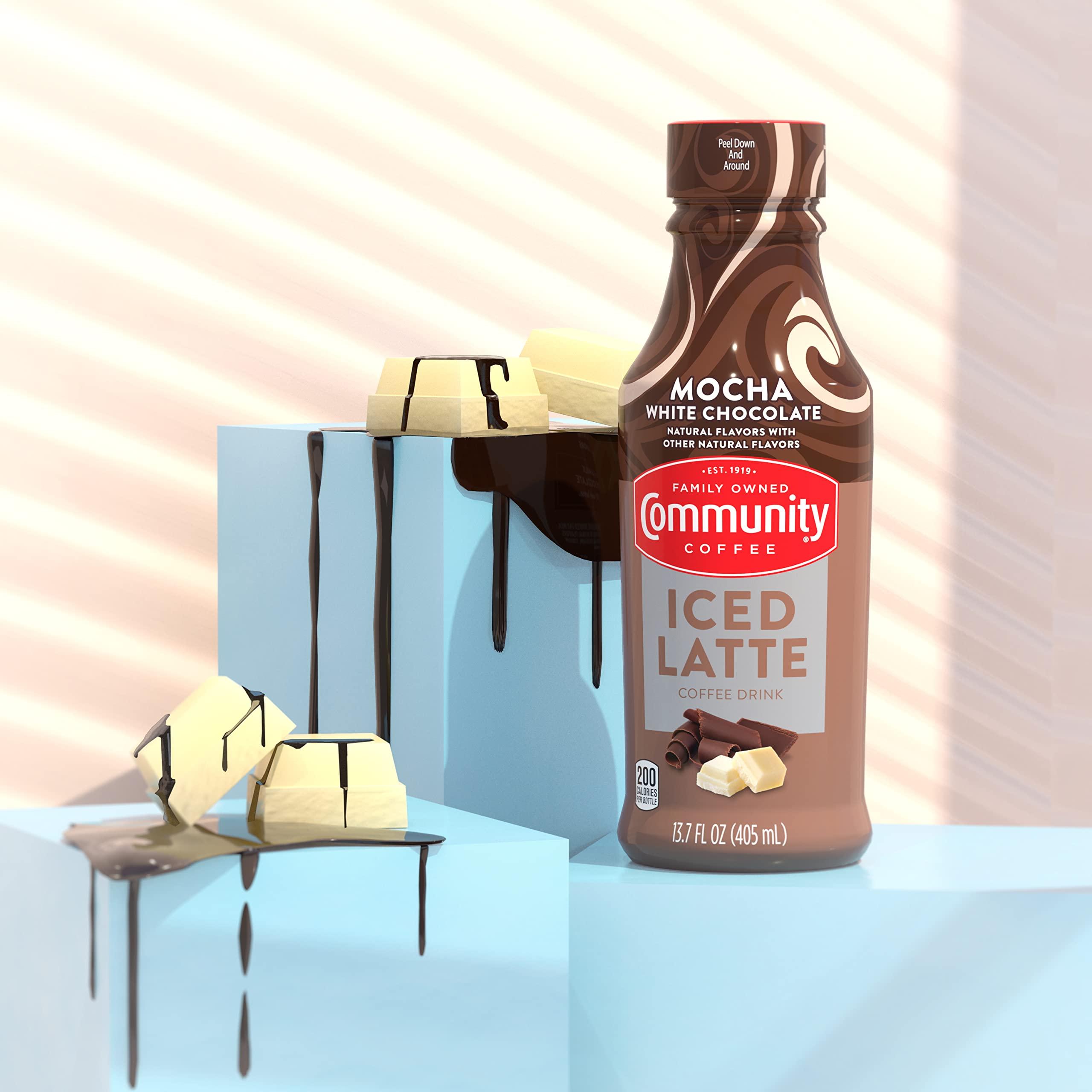Community Coffee Community Coffee Mocha White Chocolate Iced Latte Ready To Drink 13.7 Ounce Bottle