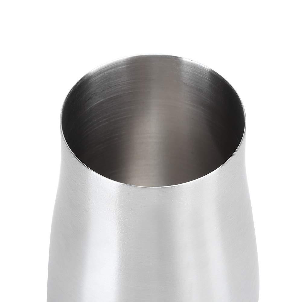 TOPINCN 304 Stainless Steel Dredge Coffee Powder Sifter Sieve Filter Container Coffee Making Accessory(Silver)