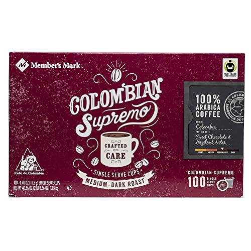 Member's Mark Member's Mark Colombian Supremo Coffee 100 single-serve cups. A1