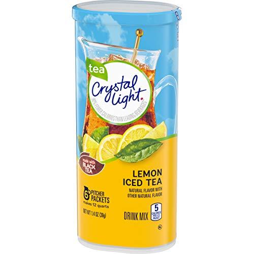 Crystal Light Crystal Light Sugar-Free Lemon Iced Tea Naturally Flavored Powdered Drink Mix 6 Count Pitcher Packets