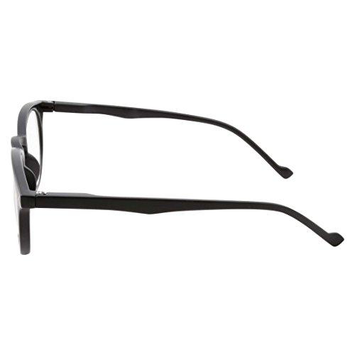 Wise Eyewear Wise Eyewear High Magnification Power Strong Reading Glasses Readers +4.00 to +6.00 (Black, 5.00)