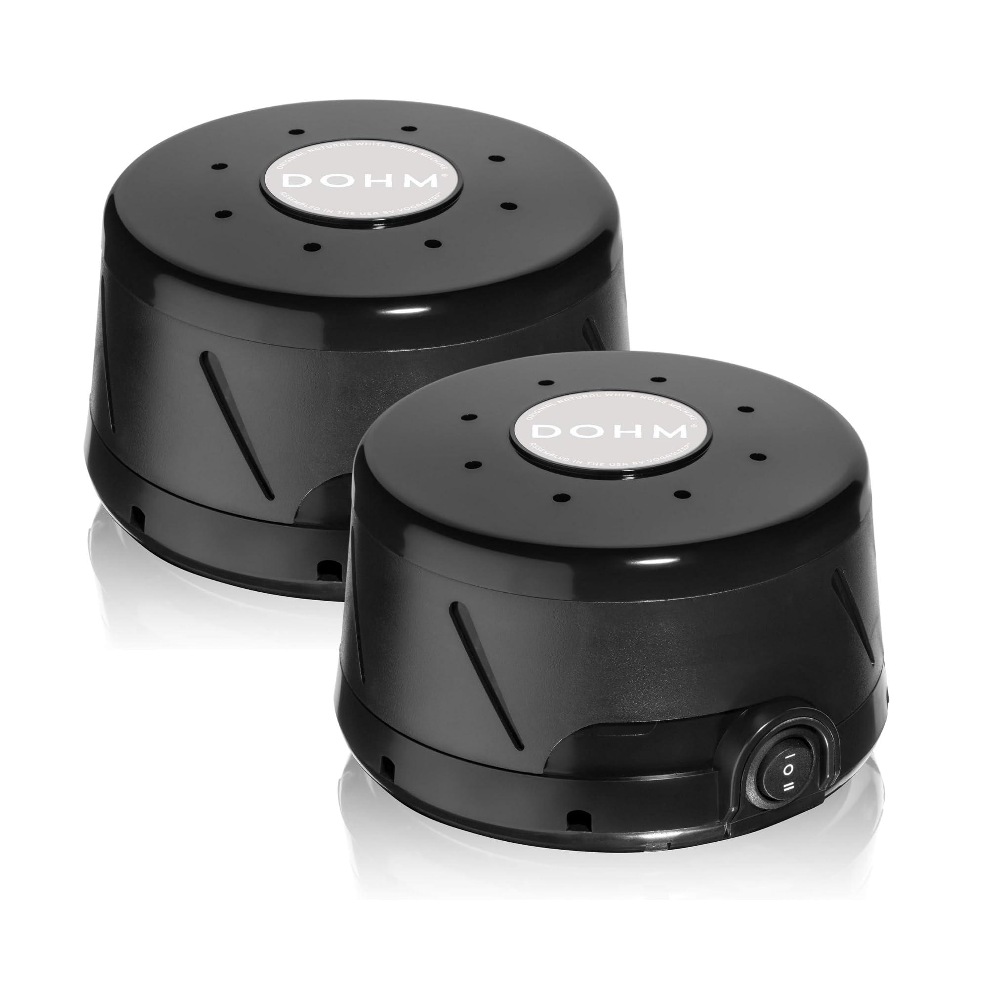 Marpac Yogasleep Dohm Classic 2-Pack Black | The Original White Noise Machine | Soothing Natural Sound from a Real Fan | Noise Cancelling | Sleep Therapy, Office Privacy, Travel