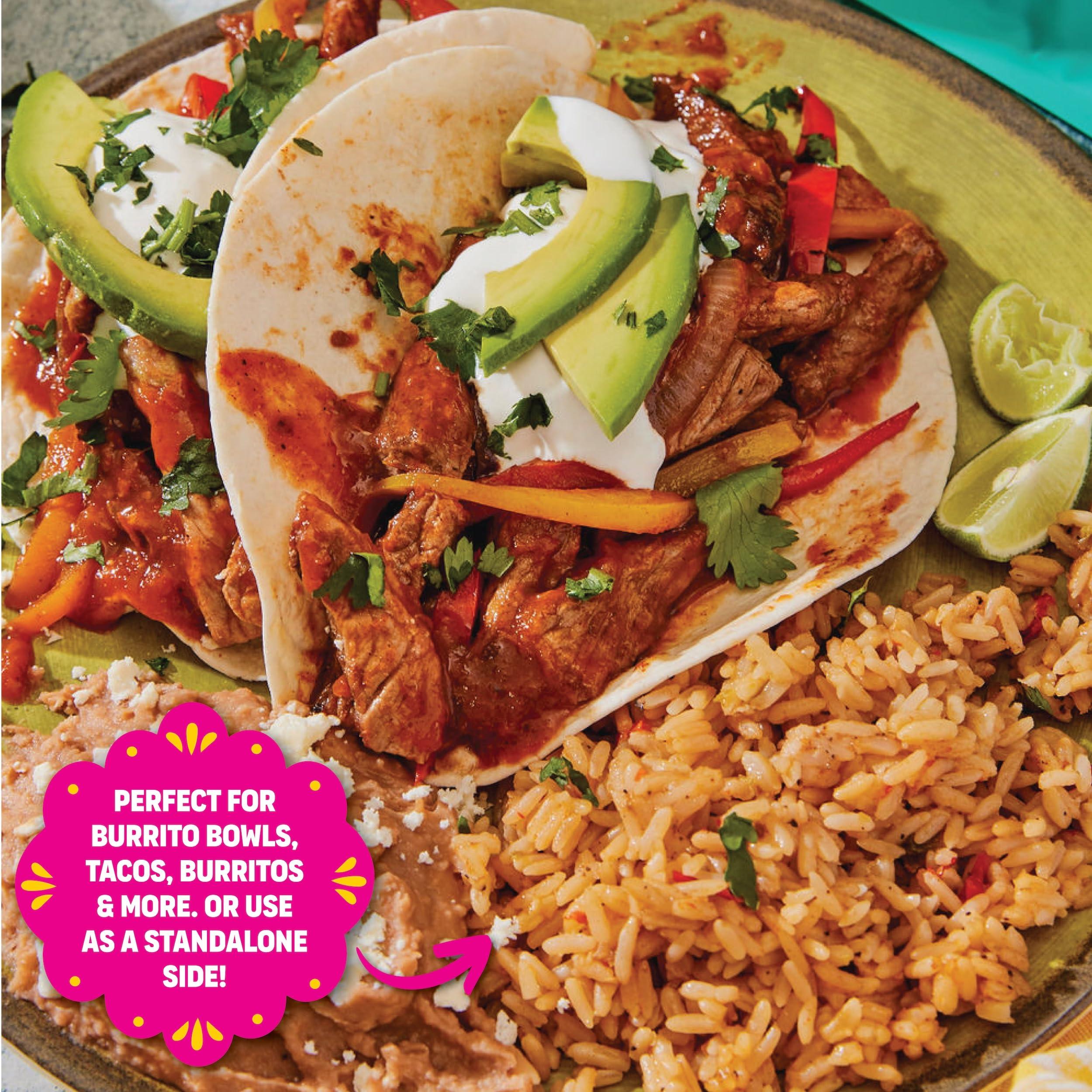 SOMOS SOMOS Fajita White Rice - Gluten Free, Vegan, Non-GMO & Microwavable - Authentic Mexican Flavor, Healthy & Convenient Meal - Perfect for Burrito Bowls, Tostadas & More | 8.8 oz (Pack of 6)