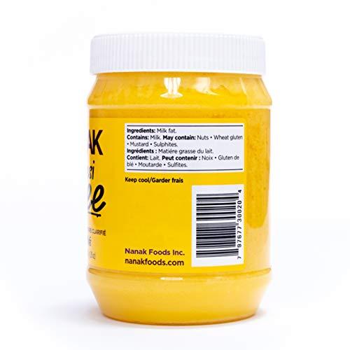 NANAK Nanak Desi Ghee Clarified Butter - Premium Quality, Keto Friendly, Certified Paleo, Lactose-Free, Source of Vitamins A & D Great Alternative for Butter Suitable for Cooking (28 oz)