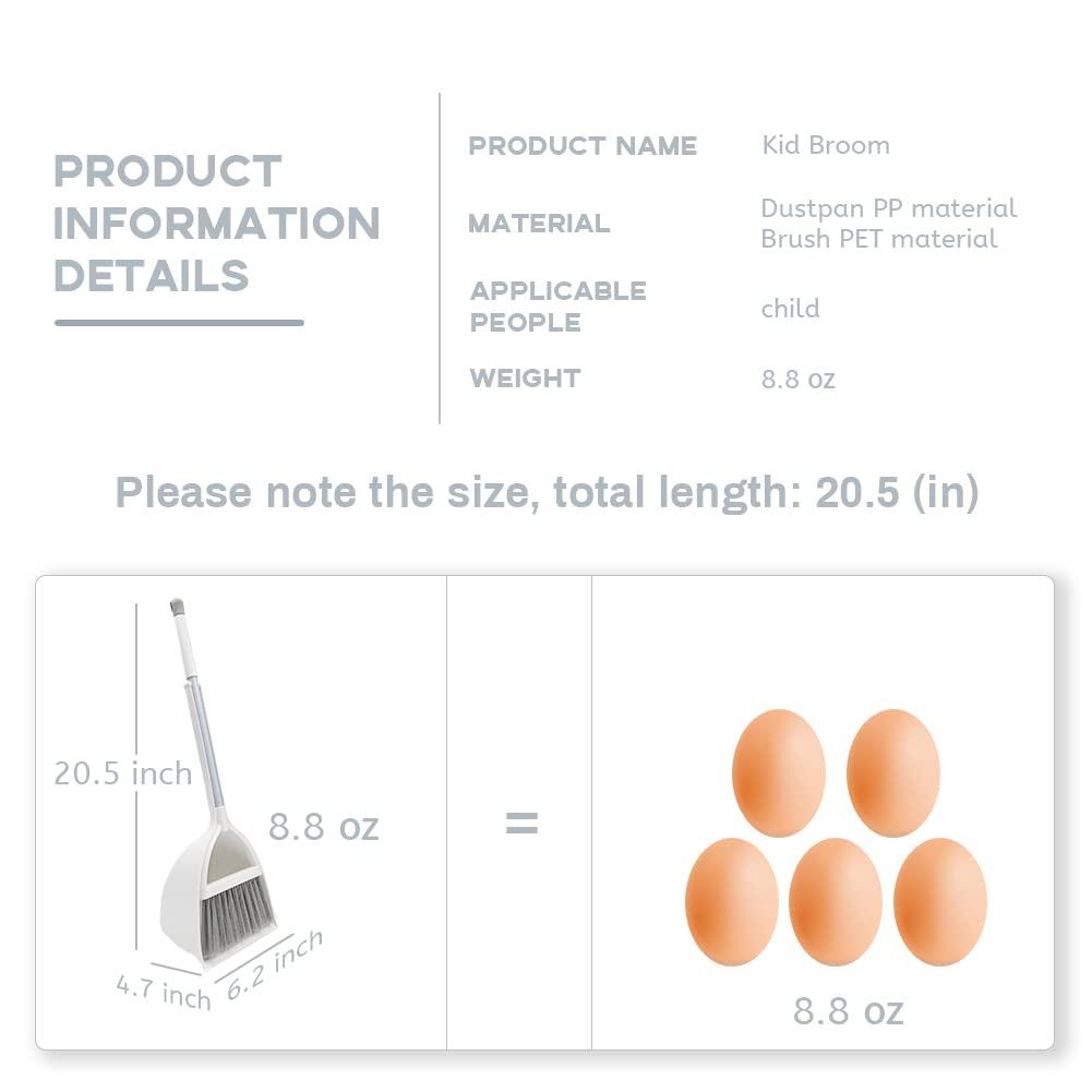 WDDBHSKN Mini Broom and Dustpan Set Kids Broom Set Kids Cleaning Set Toddler Broom Set Set Small Broom and Dustpan Set for Desk, Home, Kitchen Necessities