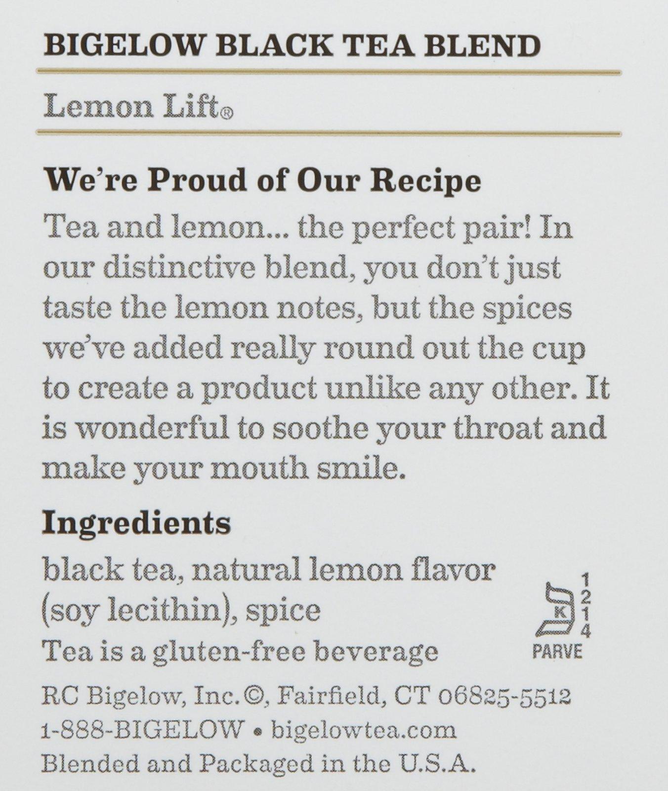 Bigelow Tea Bigelow Lemon Lift Tea Bags - 20 Count (Pack of 3)