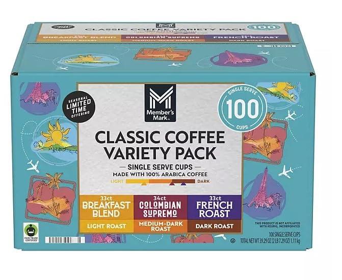 Member\'s Mark Members Mark Classic Coffee Variety Pack, 100 Kcup Pods