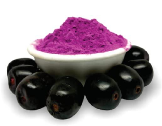 SATVIKZONE Java Plum Jamun Fruit Powder, 100% Natural, 6 oz, Vegan Friendly, No Added Sugar, No Artificial Flavors/Colors/Preservatives, NON-GMO, Eco-friendly Standup Resealable Pouch