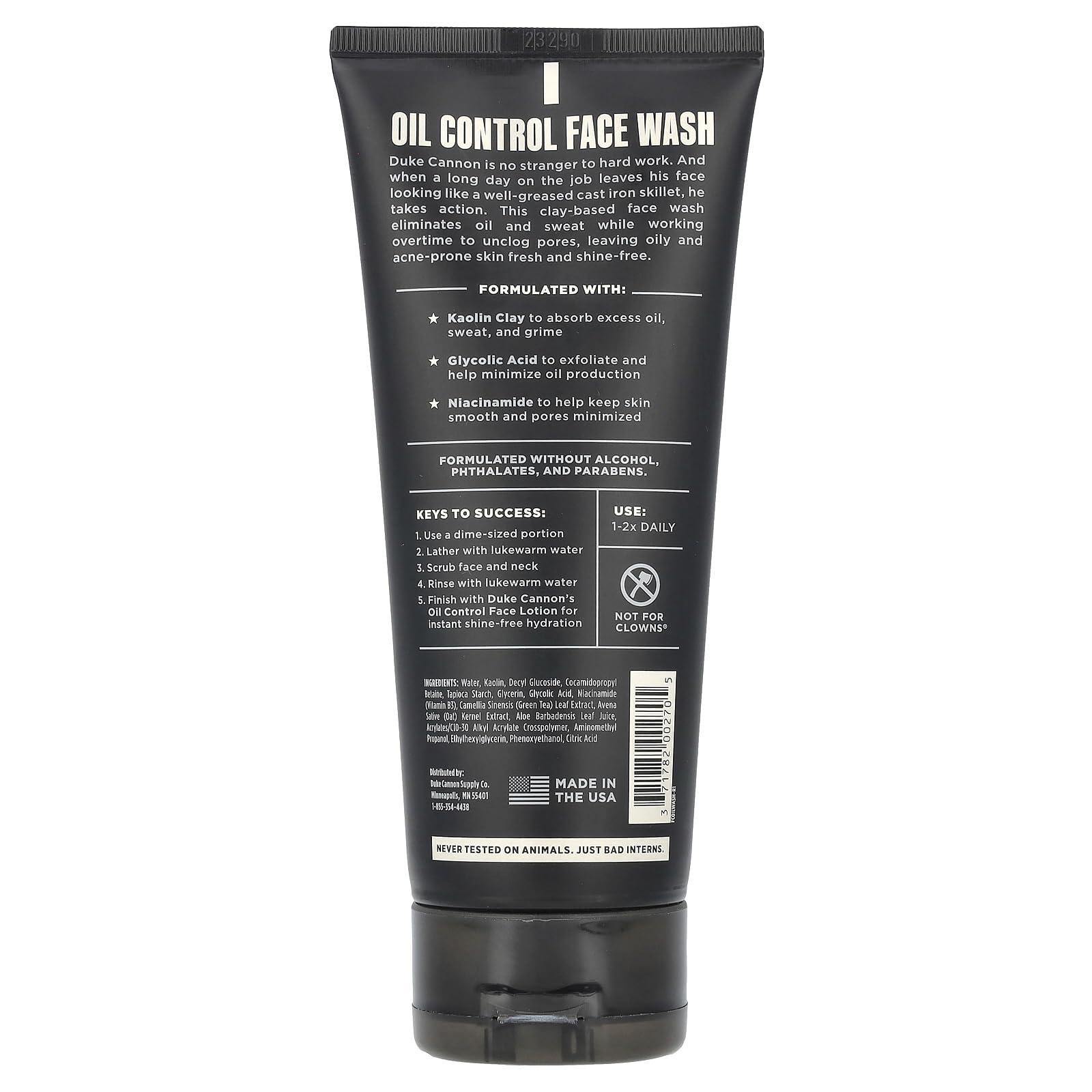 Duke Cannon Supply Co. WASH FACE OIL CONTROL