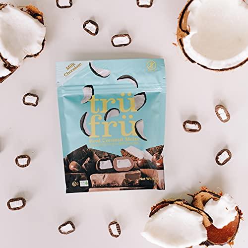 Tru Fru Tru Fru Real Coconut Melts Hyper-Dried Fresh in Milk Chocolate, 4.2 Ounce Bag