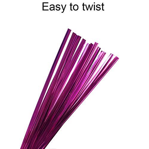 Leline\'s Leline\'s Metallic Twist Ties 1600pcs, 800 Pieces 6 inches Foil Twist Ties and 800 Pieces 4 inches Bag Ties, Assorted 6 Colors Cable Tie for Candy Bag, Cello Treat Bag