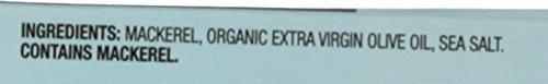 Wild Planet Wild Planet Skinless Boneless Mackerel Fillets in Organic Extra Virgin Olive Oil, Tinned Fish, Sustainably Caught, Non-GMO, Kosher, Gluten Free, Keto and Paleo, 4.4 Ounce Single Unit