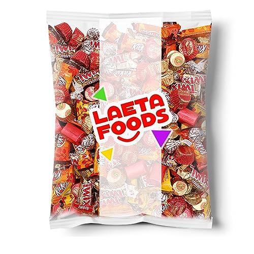 LAETAFOOD Halloween Chocolate Candy Variety Pack - Popular Brands Individually Wrapped Fall Mixed Delights (3 Pound Bag - Approx. 150 Count)