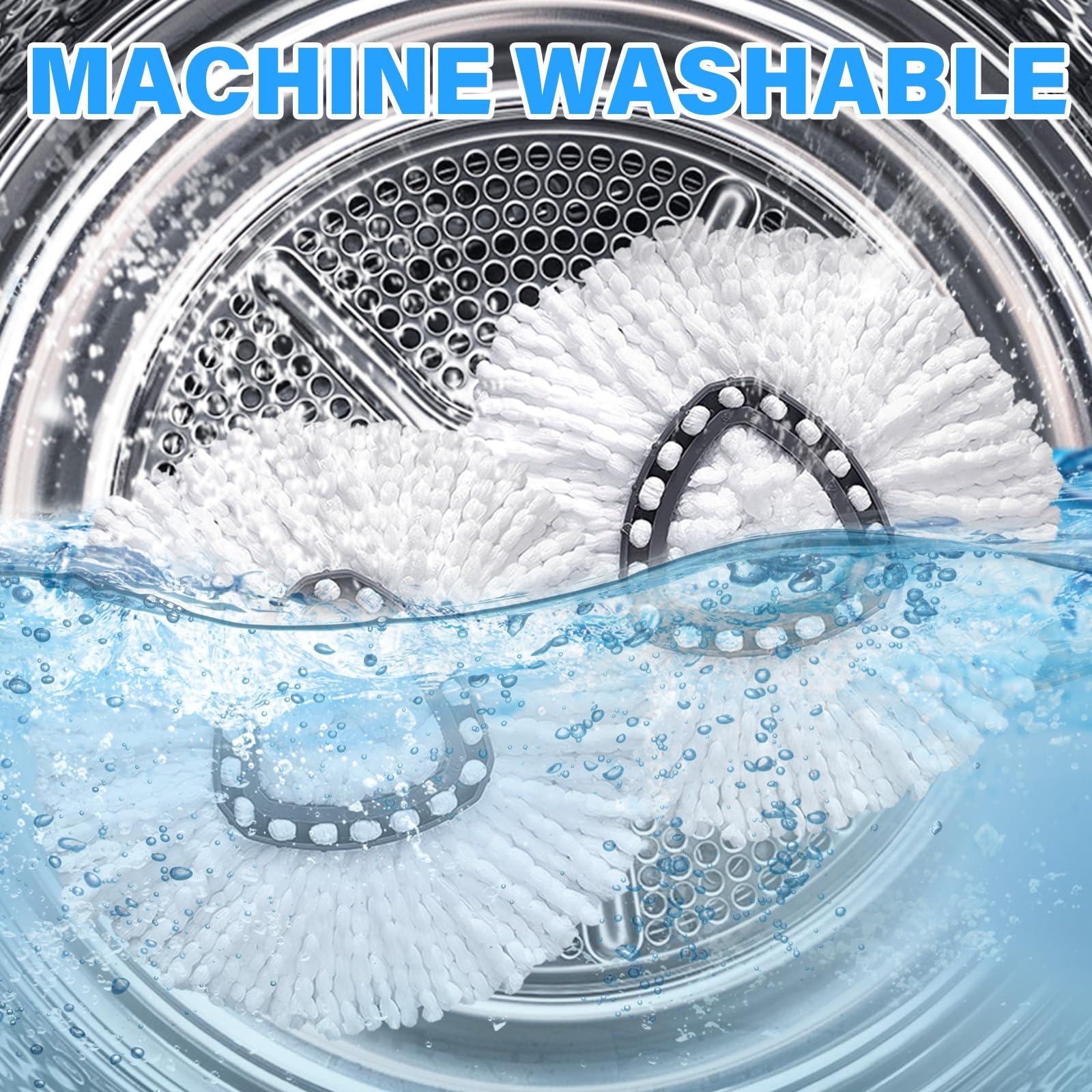 TATAANTY Mop Replacement Heads for O cedar Mop Replace Head Easy Wring Spin Mop Heads Replacements Easy to Clean Install and Replaceable Mop Head Machine Washable(9pack)