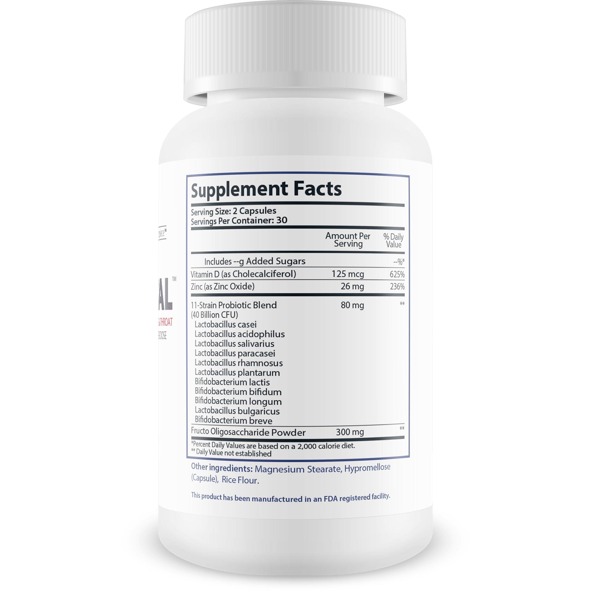 Happy Health Marketplace Pro Nasal - Our Best Sinus Support Supplement - Ear Nose Throat Probiotics - Sinus Probiotic for Natural Sinus Support - Oral Probiotics for Mouth Bad Breath - Dry Mouth Probiotic - Probiotic Sinus