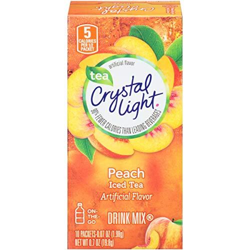 Crystal Light Crystal Light On The Go Peach Iced Tea, 10-Packet Box (Pack of 26)