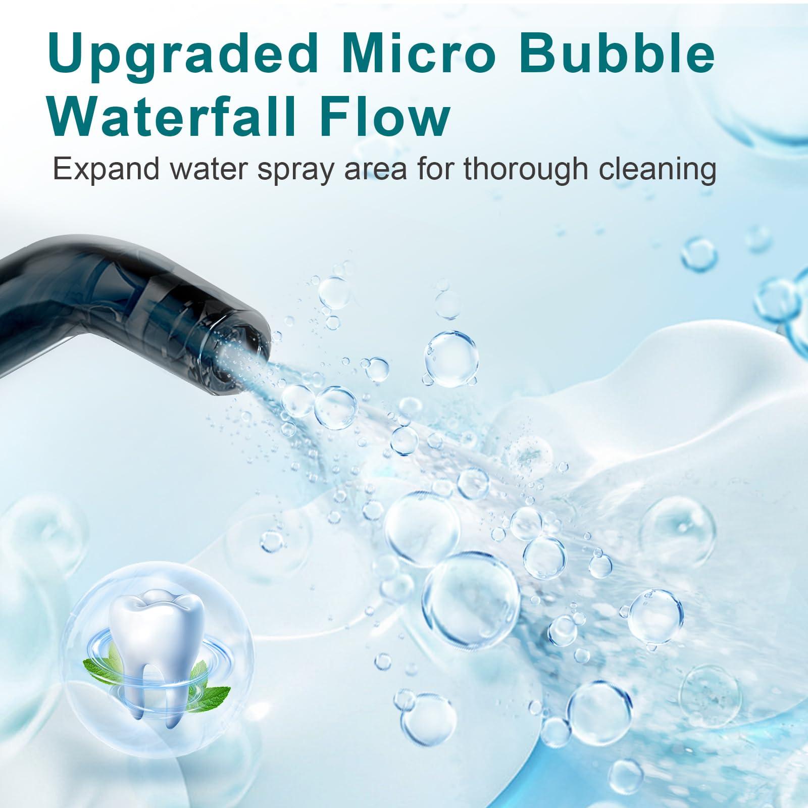 Nicefeel Nicefeel Cordless Water Dental Flosser 300ML BPA-Free Portable Oral Irrigator, 3 Cleaning Modes, Fast Charge, IPX7 Waterproof for Teeth, Gums & Tonsil Stones Home & Travel Use