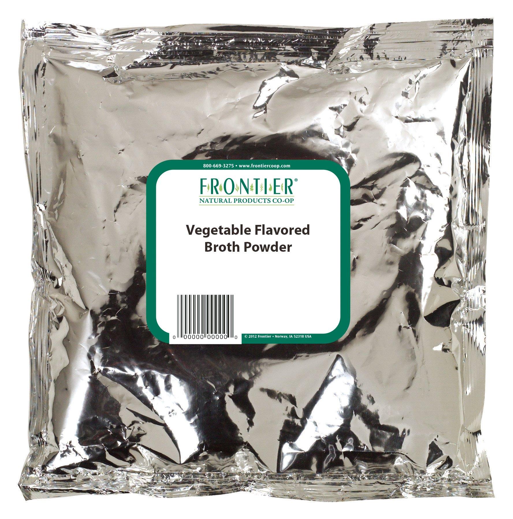 Frontier Frontier Co-op Vegetable Broth Powder, 1-Pound Bulk Bag, Broth, Soup Base, Gravy, Hot Drink, Kosher