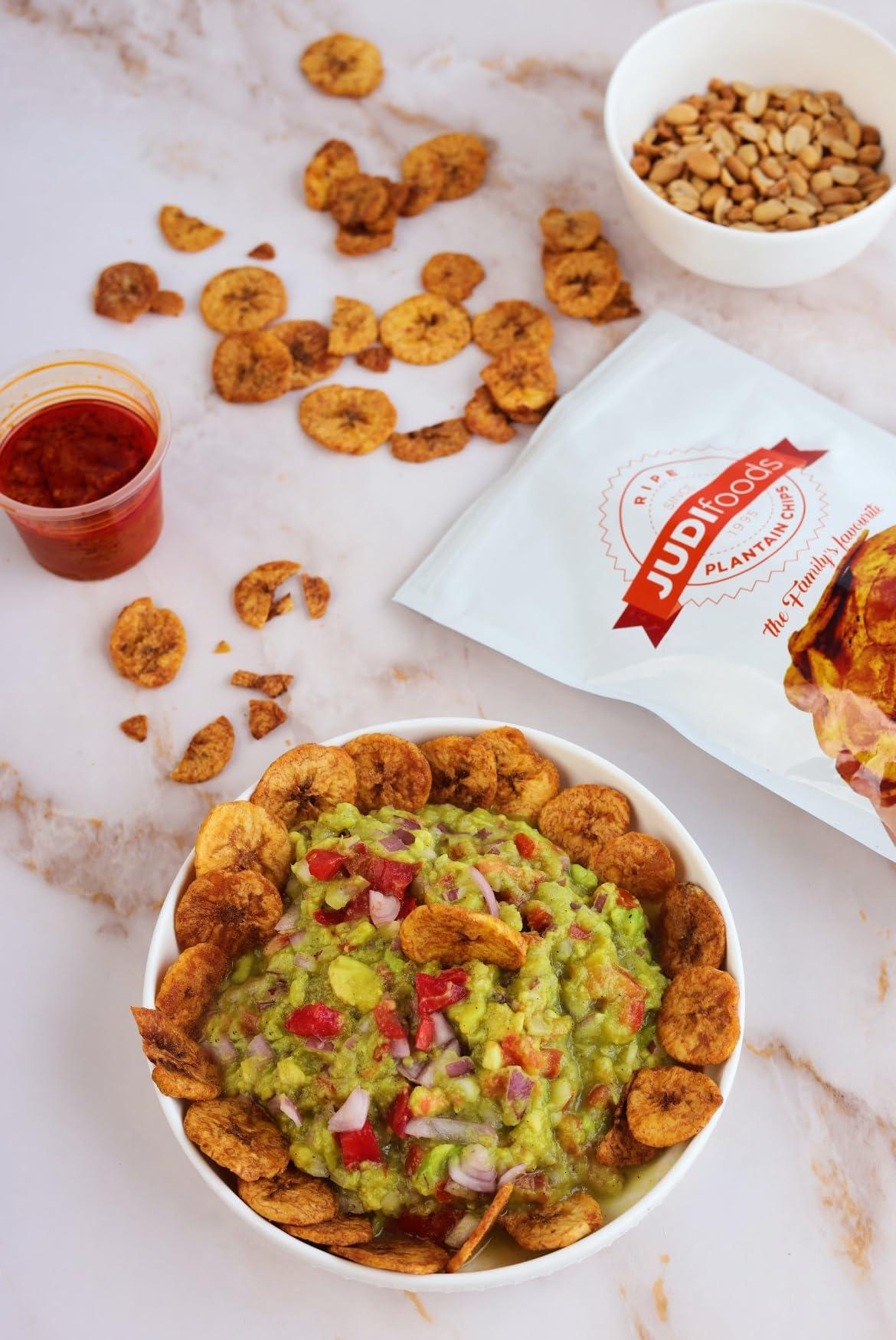 Judi Foods Judi Foods Plantain Chips- Ripe, Sweet Plantain Chips, Organic Chips, Crispy Exotic Chips, 3.5 Ounce (Pack of 5)