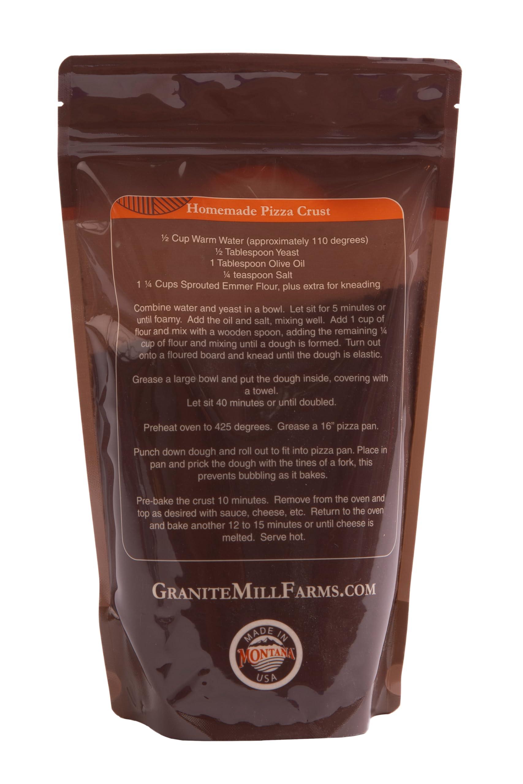 Granite Mill Farms Stone Ground Sprouted Organic Hard White Wheat Flour, 30 oz