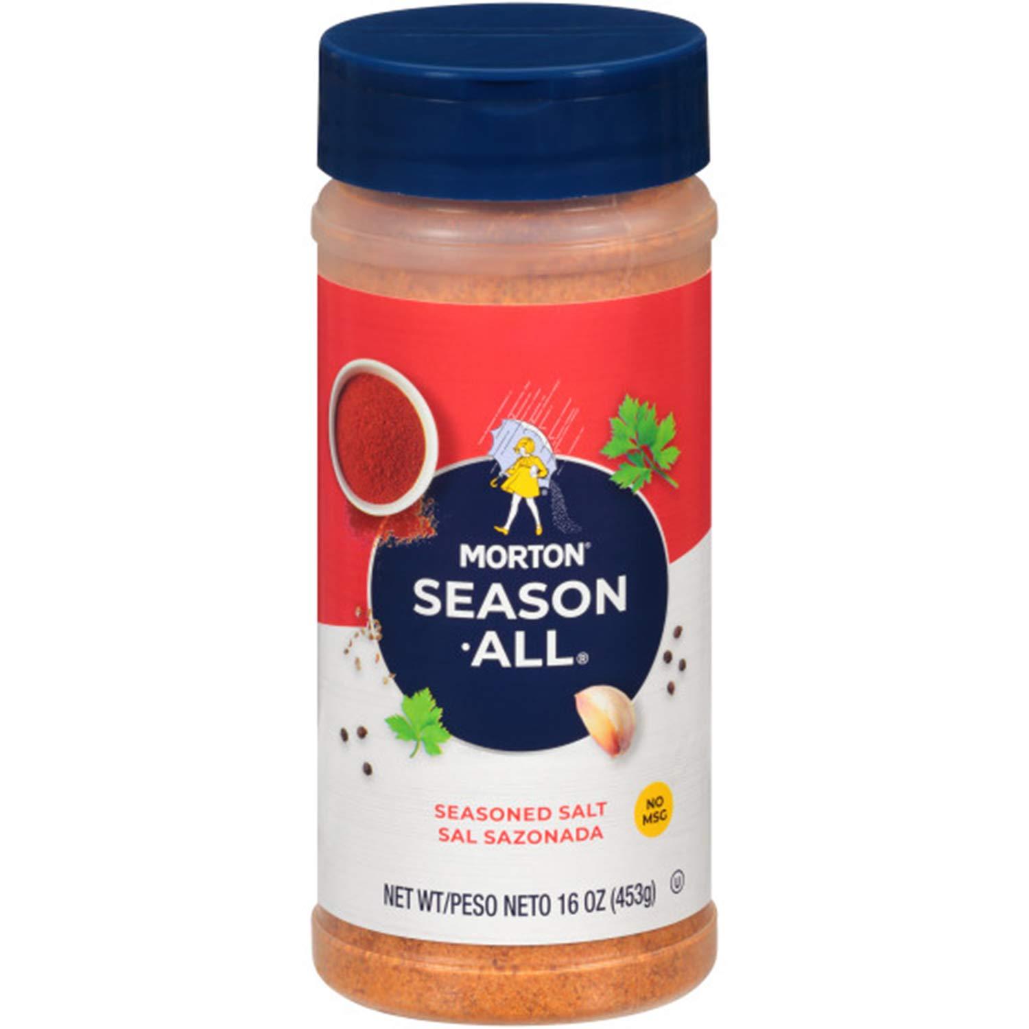 Morton Morton Season-All Seasoned Salt, 16 Ounce Canister (Pack of 6)