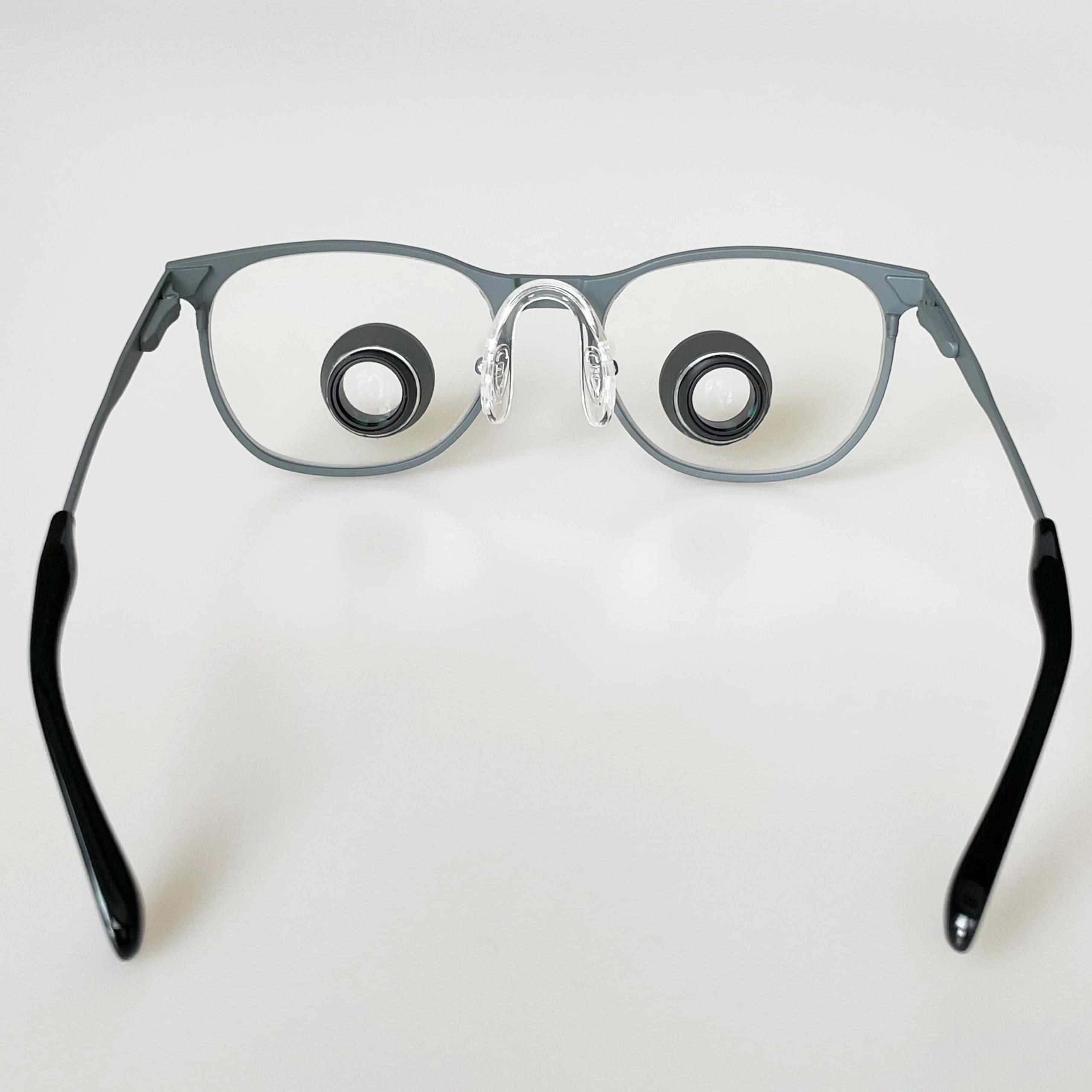 Songzi Optics Songzi Optics Mini Size Telescopes 2.5X 3X 3.5X Optional Gray Titanium Frame TTL Dental Surgical Loupes Customized PD (Near Pd 60mm, Magnification:3X)