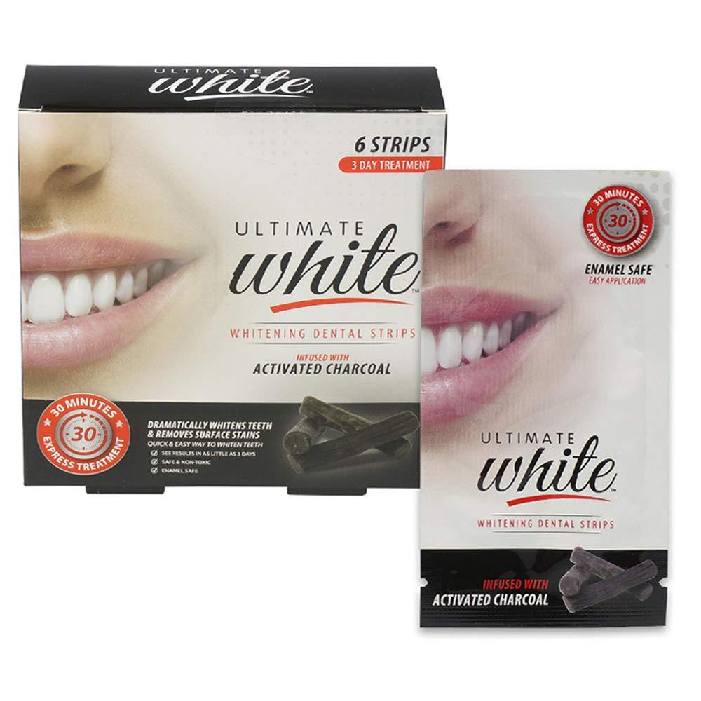NineLife Basics 6 Teeth Whitening Strips Charcoal Strips Dental Whitener Tooth Whitening Strip