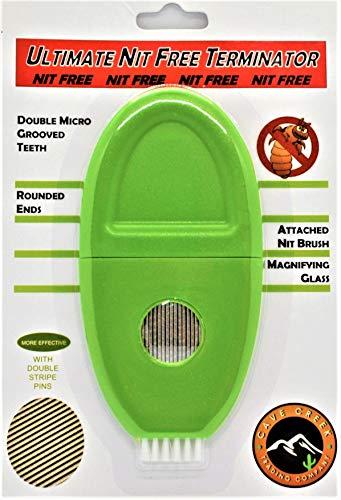 Cave Creek Trading Company, LLC Lice Comb Chemical Free Head Lice Treatment with Double Spiral Micro Grooved Comb Teeth