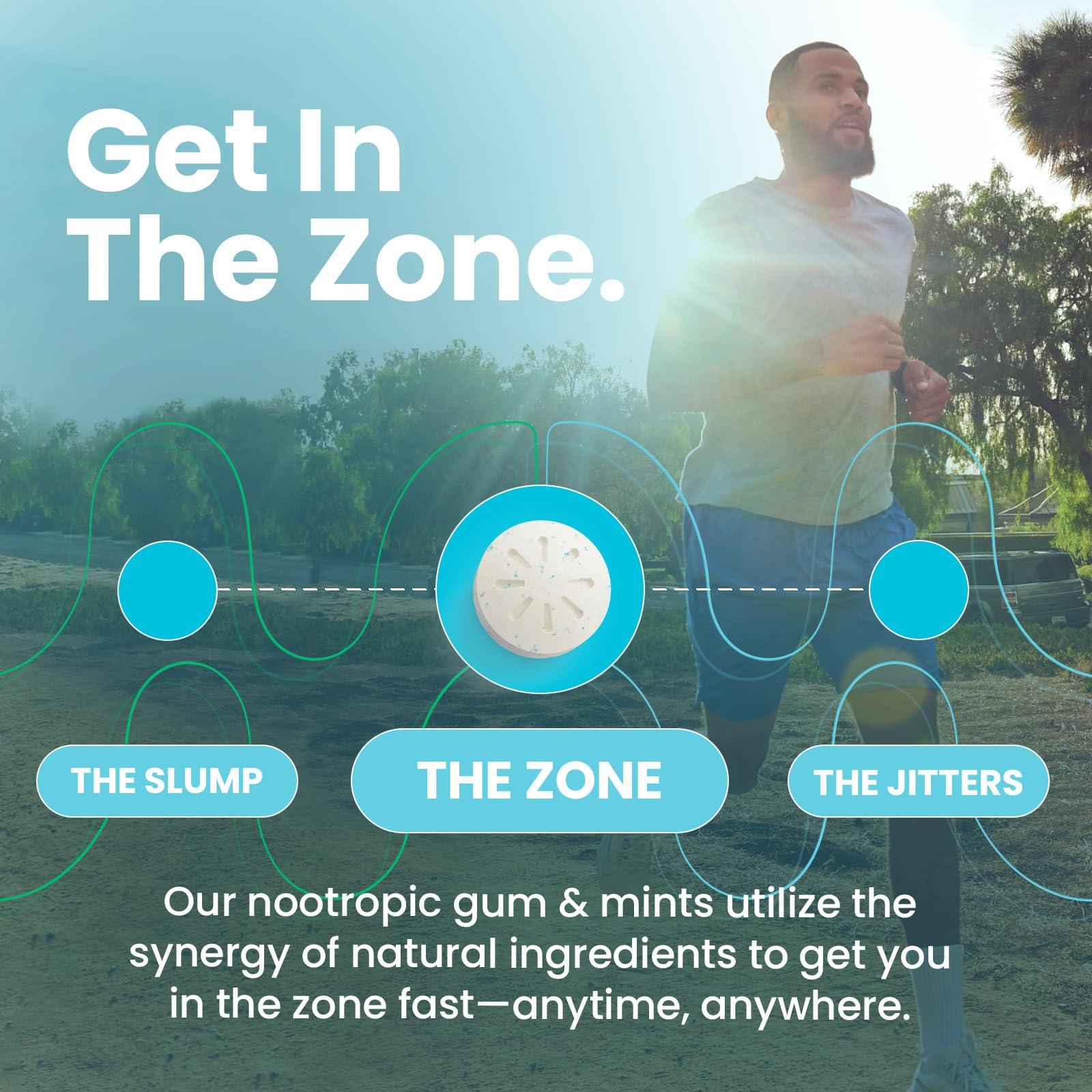 NeuroGum NeuroGum Energy Caffeine Gum (54 Pieces) - Sugar Free with L-theanine + Caffeine + Vitamin B12 & B6 - Nootropic Energy & Focus Supplement for Women & Men - Peppermint Flavor (Packaging May Vary)