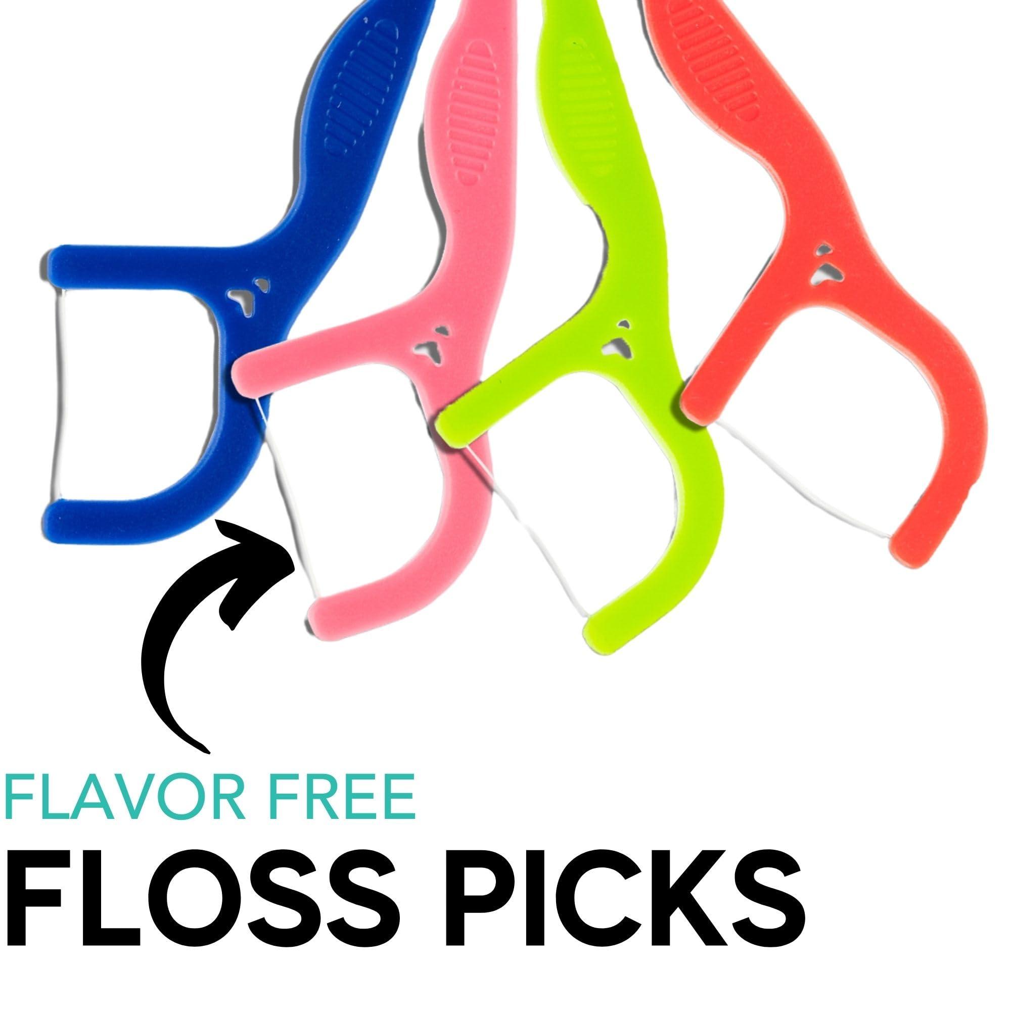 Avistar 150 Individually Wrapped Floss Picks - Pink Travel Floss Picks - Easy Grip Disposable Floss Picks - Dental Flossers for Teeth - Gently Removes Plaque & Food Particles Between Teeth